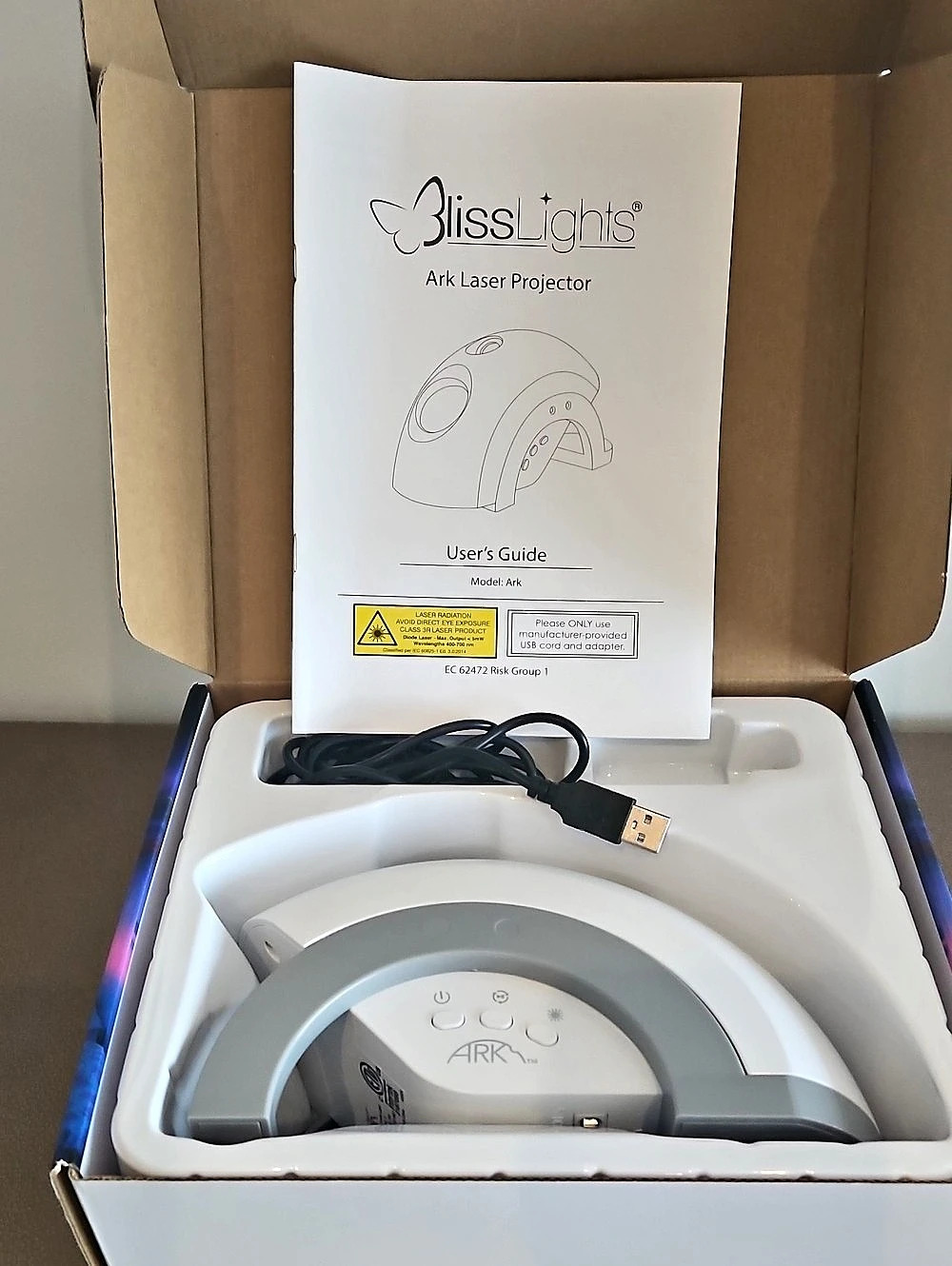 BlissLights ARK Laser Projector White & Blue